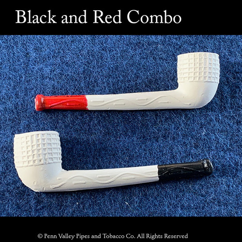 Red and Black Clay Pipe Combo