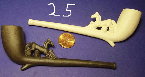 Old German Clay Pipe #25 Black