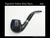 Rigoletto Italian Briar Pipe - Black Sandblast