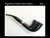 Rigoletto Italian Briar Pipe - Black Sandblast
