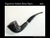 Rigoletto Italian Briar Pipe - Black Sandblast