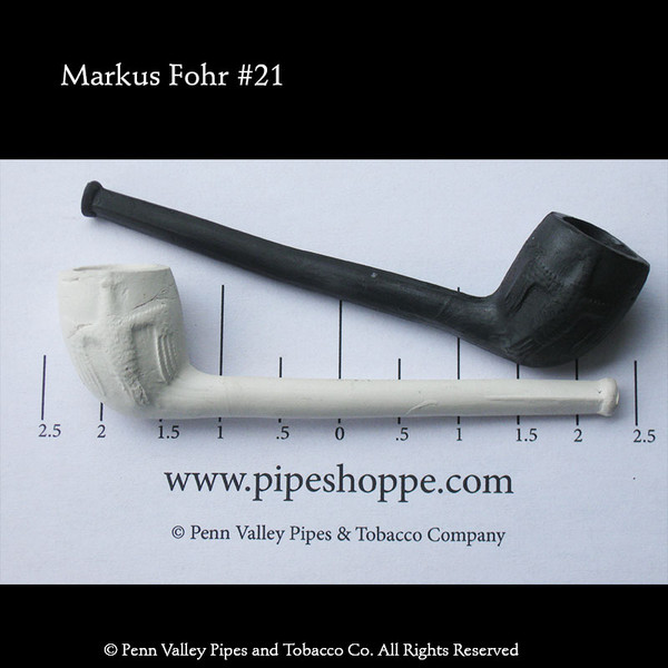 Old German Clay Pipe #21 Black