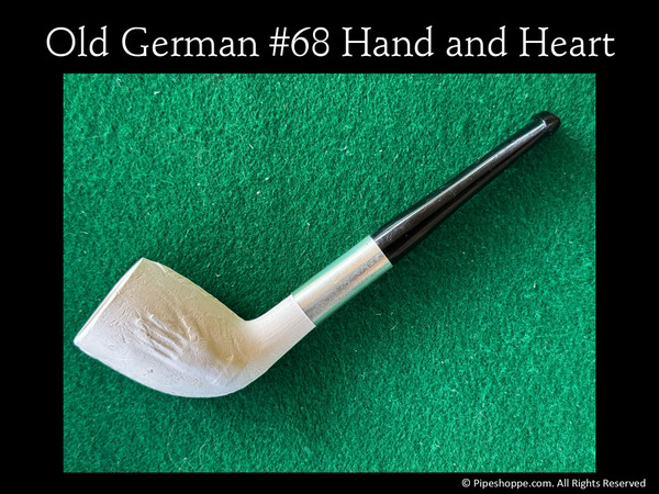 Old German #68 - Hand and Heart w/ Ebonite Stem