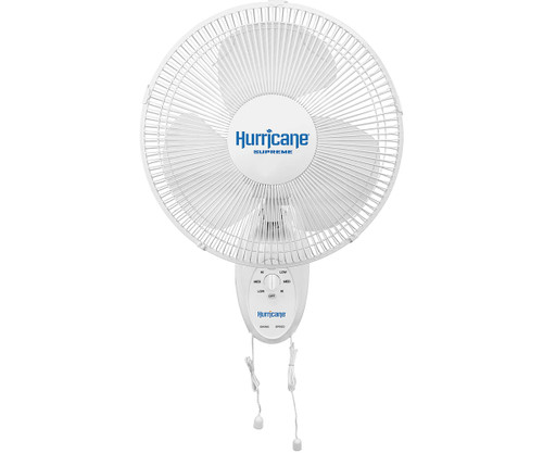 Hurricane Supreme Oscillating Wall Mount Fan 12