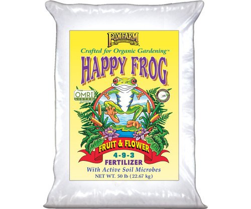 FoxFarm Happy Frogreg Fruit  Flower Fertilizer, 50 lb bag