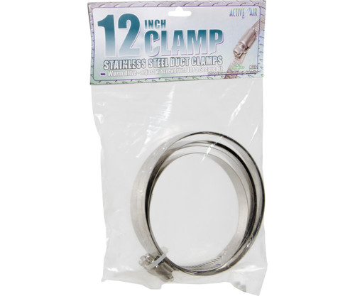 Stainless Steel Duct Clamps, 12quot