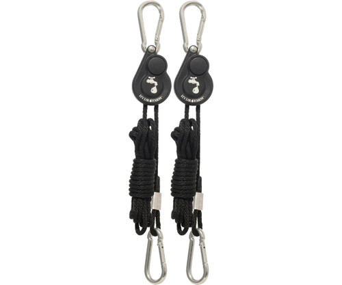 Hydrofarm Light Riser Hanging System w/Push Button Release, 1/8