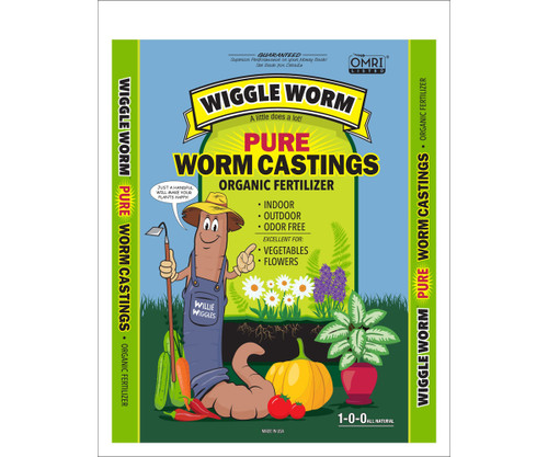 Wiggle Worm PURE Worm Castings Bulk, 2000 lb