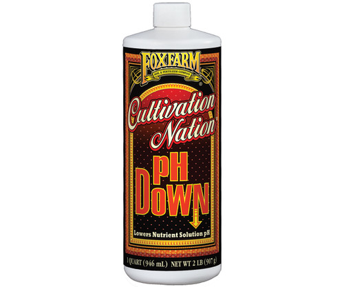 FoxFarm Cultivation Nationreg pH DOWN, 1 qt, case of 12