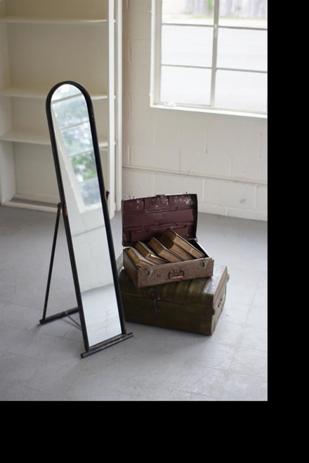 Floor Mirror With Metal Frame And Stand Floor Mirror With Metal Frame And Stand