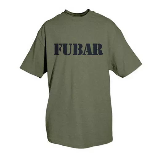 Fubar Olive Drab T-Shirt, Small                                    - Olive Drab - Small