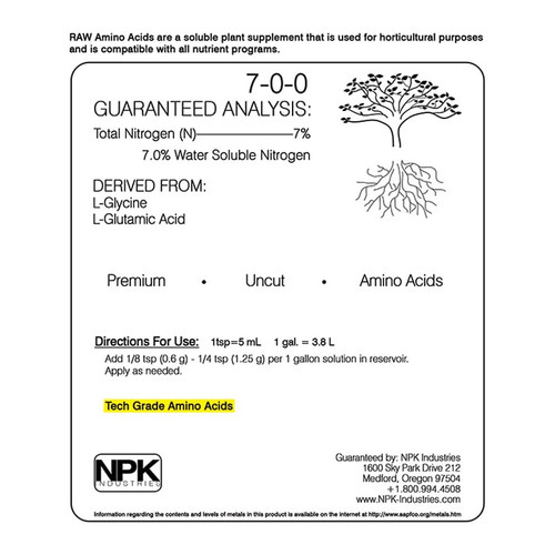 NPK RAW Amino Acids 2lbs