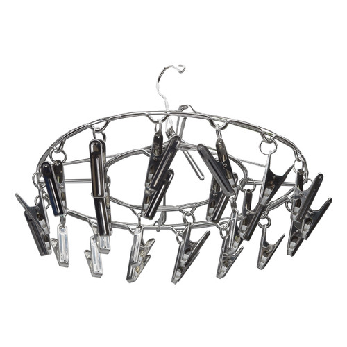 Grow1 24-Clip Hanging Metal Drying Rack