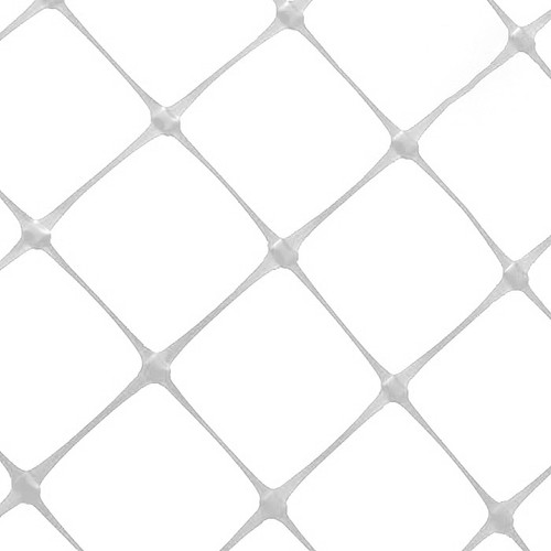 VineLine Durable Plastic Trellis Netting White Roll 6.5ft x 330ft w/ 6in Squares