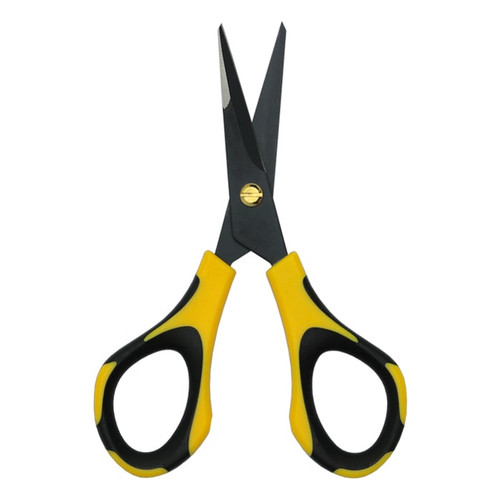 Piranha Pruner Bonsai Scissors - Fluorine Coated - Yellow  Black Handle