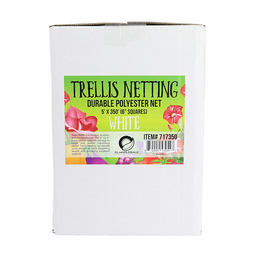 5x350 Trellis Netting Roll White 6 Mesh Squares
