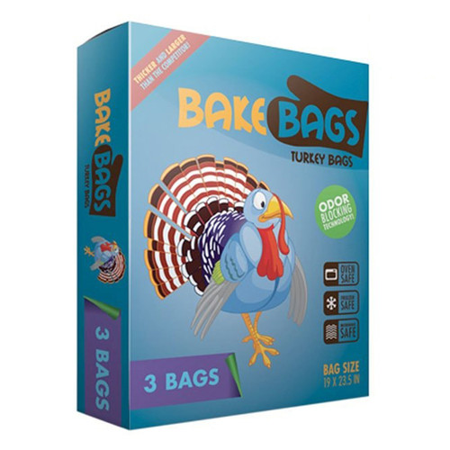 Bake Bags Heavy Duty Turkey Bags 5 Gallon 19 x 23.5 3 Pack