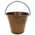 Gardener Select 6 in.  Round Tin Bucket Antique Copper
