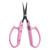 Saboten Fluorine Coated Round Tip Straight Blade Trimming Scissors Pink PT-3