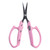 Saboten Fluorine Coated Straight Blade Trimming Scissors Pink PT-1