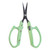 Saboten Fluorine Coated Angled Blade Trimming Scissors Green PT-2