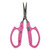 Saboten Stainless Steel Straight Blade Trimming Scissors Pink PT-12