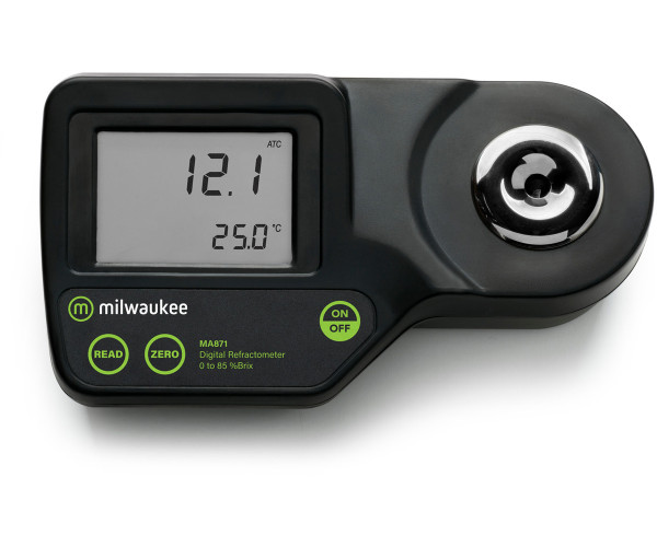 Milwaukee Instruments MA871 Digital Brix Refractometer, Range 0-85
