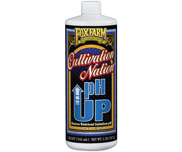 FoxFarm Cultivation Nationreg pH UP, 1 qt, case of 12