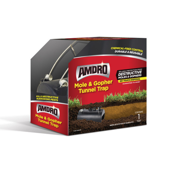 Amdro Mole  Gopher Tunnel Plastic Trap Contains 1 Trap - 1 Trap