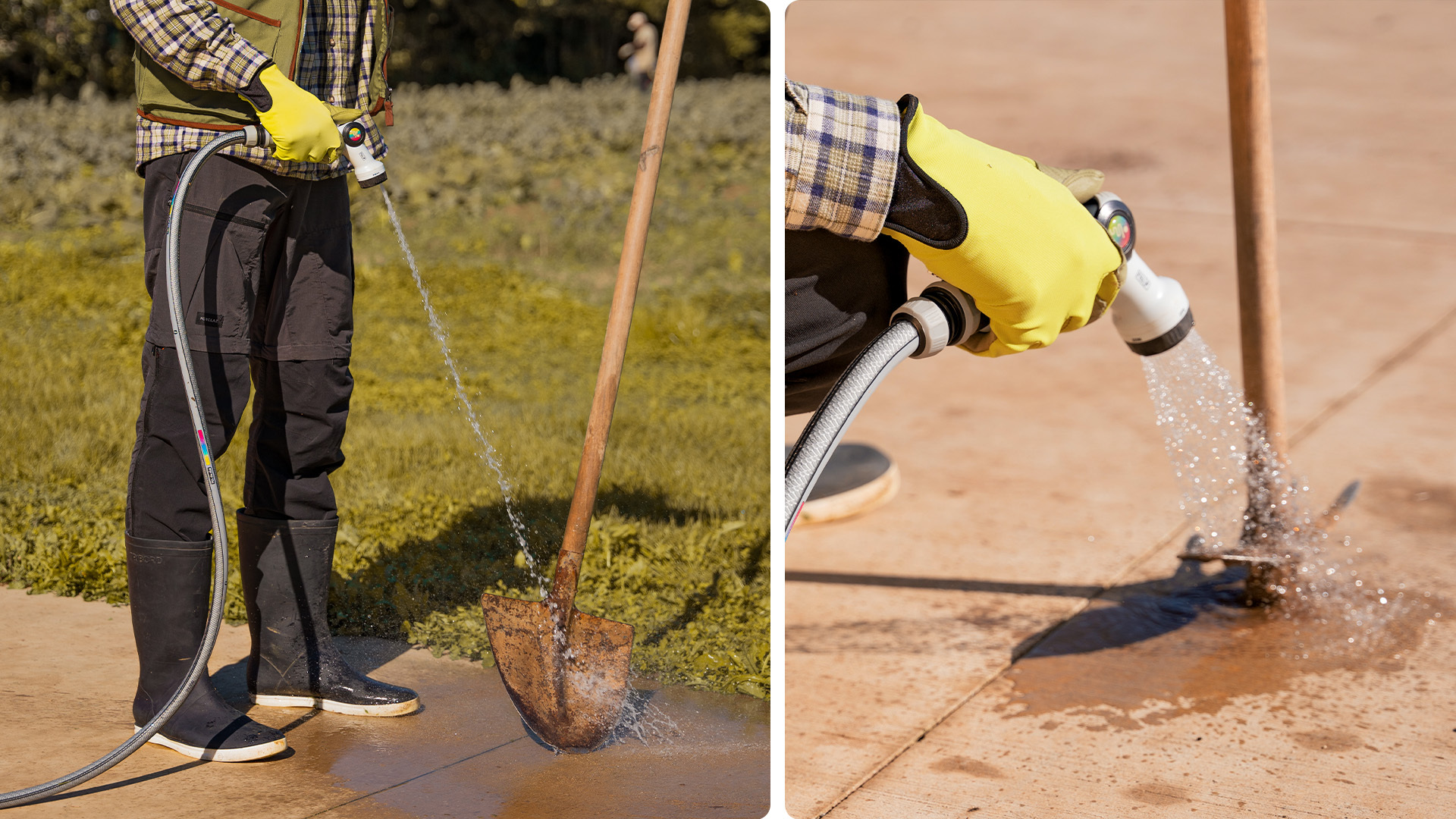 Werkzeuge sauber, Garten bereit für die nächste Saison