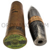 37mm M55A1 Experimental Design Board Round With Mark 3A2 Brass Case-1