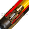 37mm M63 High Explosive Cutaway Round With M16 Brass Case