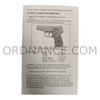 Reproduction of Makarov Pistol Operator's Manual