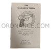 Reproduction of The Makarov Pistol Manual