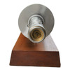 Commemorative 4.2-inch Mortar Round Display Inscribed and Chrome Plated with Brass Accents