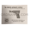 Reproduction of The Mauser Automatic Pistols Cal. 6.35mm (.25) New Model, Cal. 7.65mm (.32)