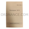 Misprint Reproduction of TM-9-285-3 Remington M10