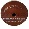 75mm T151E21 High Explosive Plastic Tracer Round