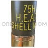 75mm M66 High Explosive Anti-Tank Cutaway Round With M5A1 Type 1 Brass Case