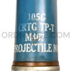 105mm M467 Target Practice Tracer Round with M468 Projectile and M150B1 Steel Case