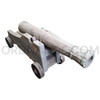 Full-Size 81x36x28in Vintage Wooden Movie Prop Cannon
