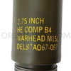 2.75" / 70mm M151 High Explosive Warhead for FFAR, WAFAR Rockets