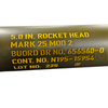 5" / 127mm Mark 25 Mod 2 High Explosive Anti-Tank Warhead with Brass Mark 18 Dummy Fuze