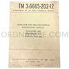 Technical Manual (TM 3-6665-202-12) for M26 Impregnite Analyzing Kit September 1961