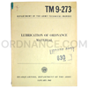 Technical Manual (TM 9-273) for Lubrication of Ordnance Material January 1962