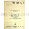 Technical Manual (TM 9-1005-212-25) for .30cal M1919A4, M1919A6, M37 Browning Machine Gun and M2 Tripod Mount June 1969 FSN 1005-672-1643