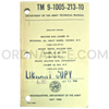 Technical Manual (TM 9-1005-213-10) for .50cal M2 Browning Machine Gun, M3 Tripod Mount, and M63 Antiaircraft Mount July 1968 FSN 1005-322-9715