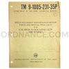 Technical Manual (TM 9-1005-231-35P) for .50cal M85 (Fixed) Machine Gun November 1961