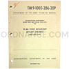 Technical Manual (TM 9-1005-286-20P) for 20mm XM167 Towed Antiaircraft Artillery Gun November 1969 FSN 1005-999-4391