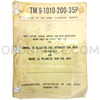 Technical Manual (TM 9-1010-200-35P) for 40mm M2A1 Dual Automatic Gun and 40mm M4E1 Twin Gun Mount February 1969 FSN 1010-730-5371